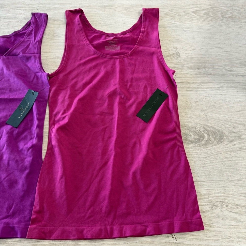 NWT Women's Sleeveless Tops bundle Purple and Pink - Picture 3 of 8
